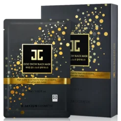 Gold Snow Black Mask