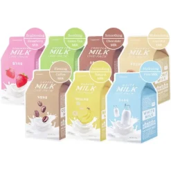 Milk One-Pack Facemask #Strawberry Milk